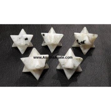 Rainbow Moonstone Merkaba Stars - Beautiful Crystal Merkaba Stars