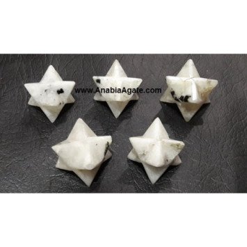 Rainbow Moonstone Merkaba Stars - Beautiful Crystal Merkaba Stars
