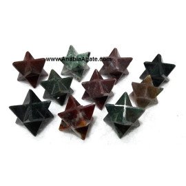 Green Fancy Merkaba Stars - Exquisite Handcrafted Spiritual Ornaments