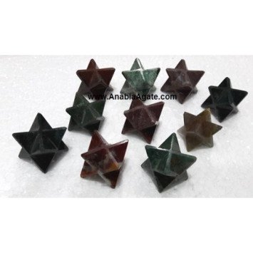 Green Fancy Merkaba Stars - Exquisite Handcrafted Spiritual Ornaments