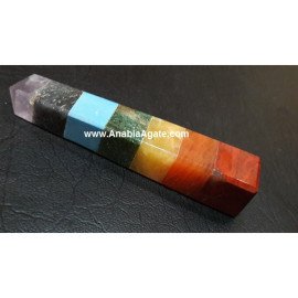Chakra Bonded Tower - Healing Crystal Energy Point for Balance and Harmony