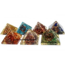 Chakra Orgone Baby Pyramid Set - Energize Your Space