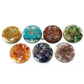 Chakra Orgone Disc Set - Balance and Energize with Natural Healing Crystals