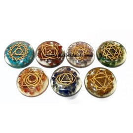 Chakra Engraved Orgone Disc Set - Harmonize Your Energy Centers