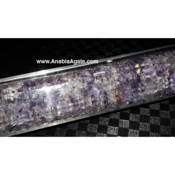 Wholesale Amethyst 6 Facet Orgone Stick - Healing Crystal for Energy Balancing and Meditation