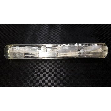 Selenite 6 Facet Orgone Stick - Healing Crystal Wand