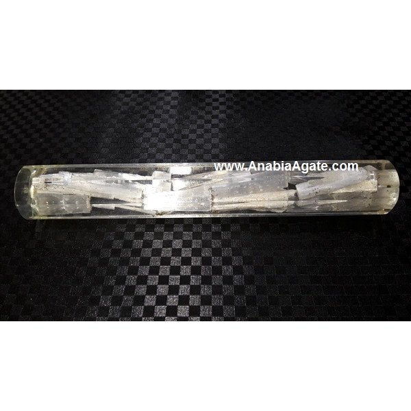 Selenite 6 Facet Orgone Stick - Healing Crystal Wand