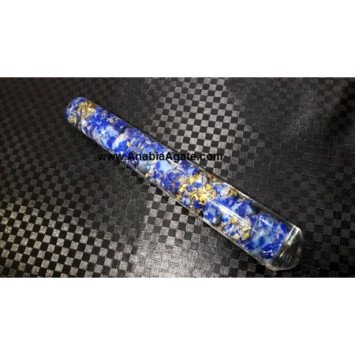 Lapis Lazuli Orgone Smooth Massage Wand - Energize Your Body and Mind