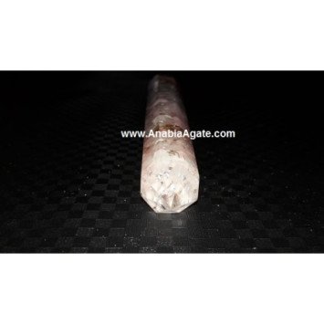 Rose Quartz 8 Facet Orgone Massage Wand for Healing and Relaxation