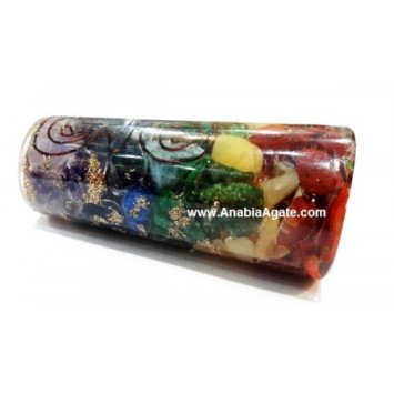 Chakra Orgone Smooth Massage Wand - Crystal Healing Tool for Energy Balance