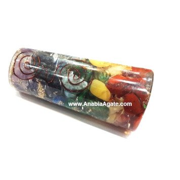 Chakra Orgone Smooth Massage Wand - Crystal Healing Tool for Energy Balance