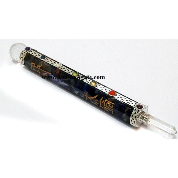 Orgone Reiki Engraved Chakra Healing Stick