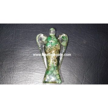 Green Aventurine Orgone Angels - 2 Inches | Healing Crystal Sculpture