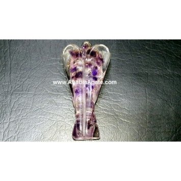 Wholesale Amethyst Orgone Angel - 2 Inches | Crystal Healing Statue