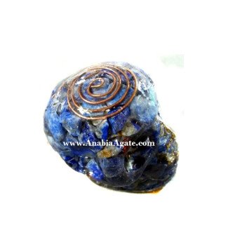 Lapis Lazuli Orgone Skulls 2 Inches