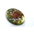 Green Aventurine Orgone Oval with Copper Wire - Orgonite Healing Crystals