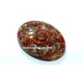 Red Jasper Orgone Oval with Copper Wire - Natural Crystal Energy Healing