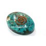 Turquoise Orgone Oval with Copper Wire - Enhance Your Energy