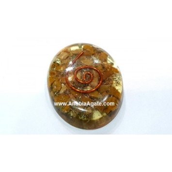 Camel Agate Orgone Oval with Copper Wire - Rebalance Your Energy
