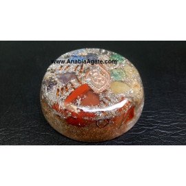 Chakra Stones Orgone OM Dome - Balance Your Energy