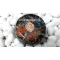 Black Tourmaline Orgone Om Dome - Powerful Energy Cleansing and Protection