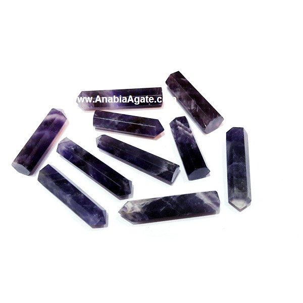 Natural Amethyst Single Terminated Pencil Points | Crystal Healing