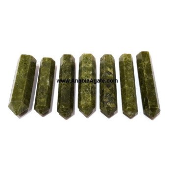 Grass Jasper Single Terminated Pencil Points | Gemstone Pencil Points