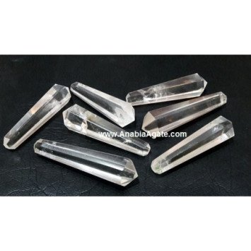 Crystal Quartz Double Terminated Pencil Points - Healing Energy Stones