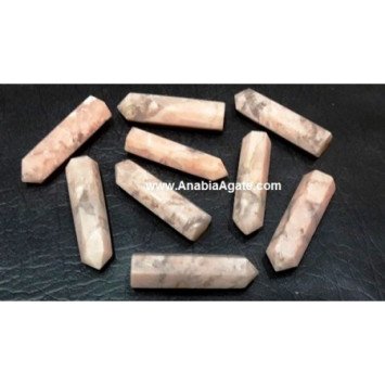 Pink Moonstone Single Terminated Pencil Points