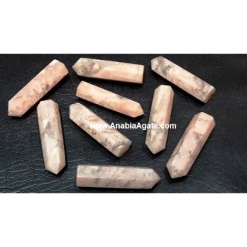 Pink Moonstone Single Terminated Pencil Points