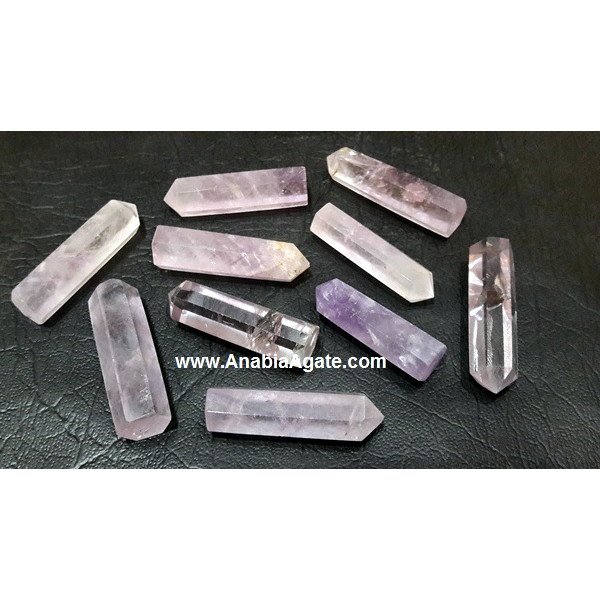 African Amethyst Single Terminated Pencil Points - Wholesale