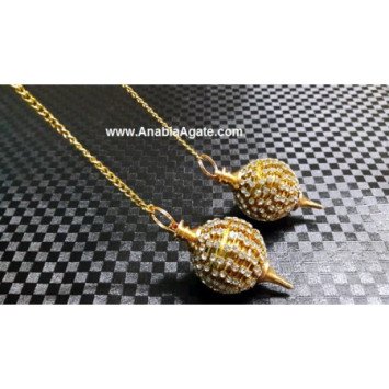 Diamond Studded Ball Pendulum - Exquisite Jewelry Collection