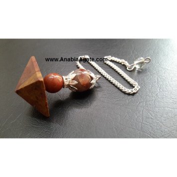 Red Jasper Pyramid Pendulum