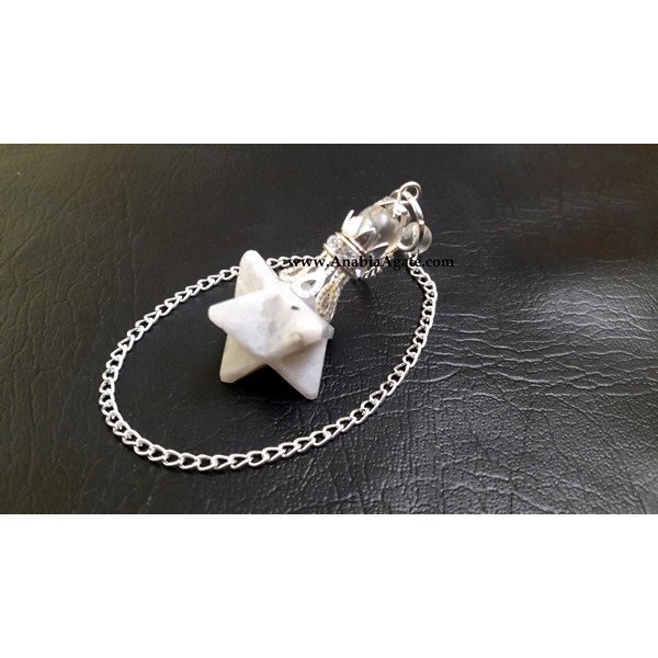 Rainbow Moonstone Merkaba Pendulum with Crystal Ball | Spiritual Divination Tool