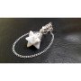 Rainbow Moonstone Merkaba Pendulum with Crystal Ball | Spiritual Divination Tool