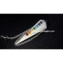 Scolecite Six Facetted Chakra Pendulum - Crystal Healing Tool