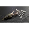 Labradorite Pendulum with Om Charm - Spiritual Healing Divination Tool