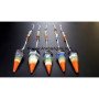 Six Facetted Chakra Bonded Pendulum with Chakra Chain