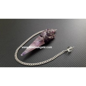 Amethyst Ganesha Pendulums Wholesale - High-Quality Healing Crystals
