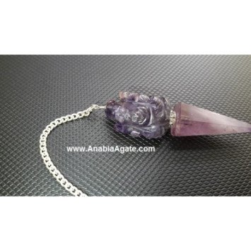 Amethyst Ganesha Pendulums Wholesale - High-Quality Healing Crystals