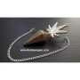 Pyrite Pendulum with Leaf Charm