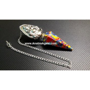 Colorful Pendulum with Laughing Buddha Charm - Bring Peace and Joy to Your Life