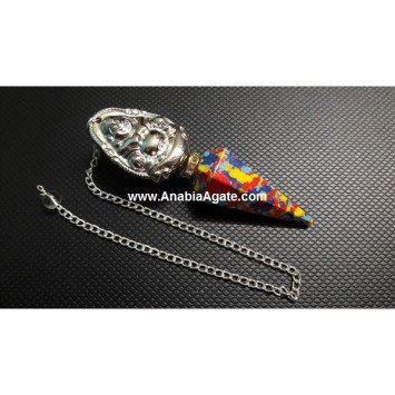 Colorful Pendulum with Laughing Buddha Charm - Bring Peace and Joy to Your Life
