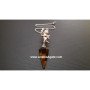 Tiger Eye Pendulum with Angel Charm - Divination Tool