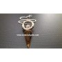 Tiger Eye Pendulum with Ring Charm - Divination and Dowsing Tool