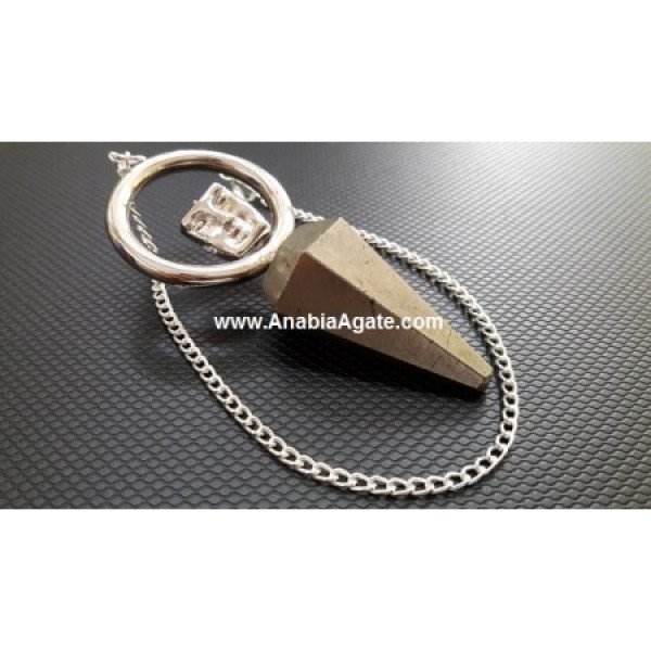 Pyrite Six Faceted Pendulum - Energize Your Divination Practice
