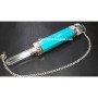 Turquoise Wand Pendulum with Crystal Pencil and Ball - Unique Energy Healing Tool