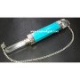 Turquoise Wand Pendulum with Crystal Pencil and Ball - Unique Energy Healing Tool