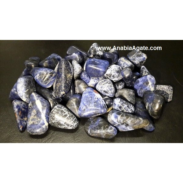 Sodalite Tumbled Stones for Crystal Healing and Energy Balance