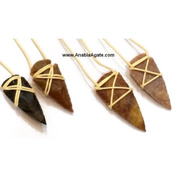 Tribal Arrowhead Necklace - Unique Boho Jewelry